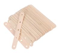 INOOMP Lot de 100 Bâtonnets Bois Beige pour Cake Pops et Projets Diy, Sticks Multifonctions Adaptés aux Activités Artisanales et Confiserie