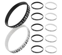 INOOMP Lot de 12 Bracelets en Silicone Étanches Notes de Musique pour Festivals et Fêtes Scolaires, Design Unique et Portable, pour Musiciens et Enseignants
