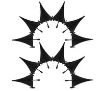 INOOMP Lot de 12 piquets de Rechange pour Lampes solaires - Piquets de Sol en Plastique renforcé pour ancrage sécurisé des Lampes solaires de Jardin avec Boule en Verre