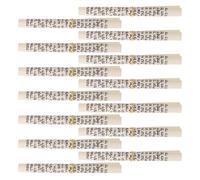 INOOMP Lot de 15 Rouleaux de Bénédiction Mezouza Hébraïques Casher 7,5 Cm Cercle Doré, Parchemins Juifs pour Porte, Décoration Spirituelle Maison Juive, Ornement Traditionnel