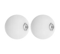 INOOMP Lot de 2 Abat-jour Ronds en Acrylique Laiteux G9 Diamètre 60 Mm, Globe Résistant aux Chocs pour Plafonniers, Lampadaire et Éclairage Extérieur, Remplacement Solide pour Salon