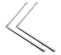 INOOMP Lot de 2 Baguettes de Sourcier en Fer Argenté, Tiges Flexibles et Rétractables pour Détection Précise et Utilisation Polyvalente en Radiesthésie