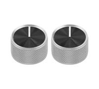 INOOMP Lot de 2 boutons de rechange pour cuisinière à gaz - Boutons de commande en métal pour plaque de cuisson et four - Interrupteur de brûleur pour cuisine domestique, restaurant ou hôtel -