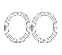 INOOMP Lot de 2 Cadres en Fer pour Couronne Œuf de Pâques, Accessoires Robustes et Lisses pour Décoration DIY de Fête Printanière