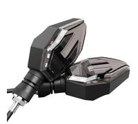 INOOMP Lot de 2 Clignotants LED Bicolores 12v pour Moto, Flux Lumineux Haute Intensité, Câble 28 Cm, Feu de Jaune, Accessoires Moto Sécuritaires et Économiques