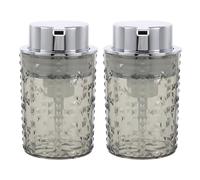 INOOMP Lot de 2 flacons distributeurs de savon moussant : récipients vides en plastique rechargeables pour savon liquide - pour cuisine, salle de bain, usage commercial, noir