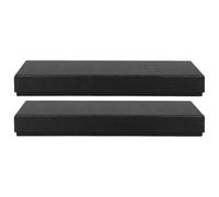 INOOMP Lot de 2 Grandes Boîtes à Cravates en Carton Rigide avec Couvercle, Dimensions 27 X 9 X 3 Cm, Emballage Présent Élégant pour Homme, Coffret Présent Pratique pour Fêtes et