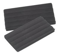 INOOMP Lot de 2 Pads Antidérapants pour Pédale de Batterie en Caoutchouc Noir, Protection de Cercle de Grosse Caisse, Accessoire Solide pour Percussionnistes et Batteurs Professionnels