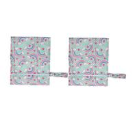 INOOMP Lot De 2 Paquets Étanches Suspendus pour Bébé, en Polyester Imperméable, Petit Format Léger Fermeture Éclair, Rangement Pratique pour Couches Et Serviettes en Voyage