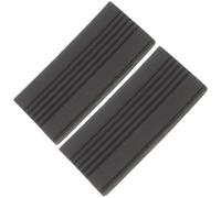 INOOMP Lot de 2 Patins en Caoutchouc Antidérapants pour Grosse Caisse Batterie, Tapis de Protection Noir Rayé, Accessoire Percussion pour Stabilité et Fixation Optimale Lors