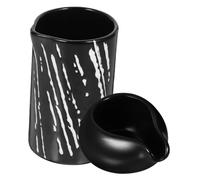 INOOMP Lot de 2 Pichets à Lait en Céramique avec Bec Verseur, Crémier Porcelaine Multifonction pour Miel, Café et Sauces, Design Japonerie Minimaliste, Cuisine et Service