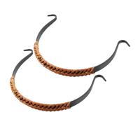 INOOMP Lot de 2 Poignées Remplaçables pour Théière en Fer Rotin, Poignées Anti-brûlure Ergonomiques 11-13 Cm, Accessoires Vintage pour Bouilloire, Compatibles Théières en Céramique