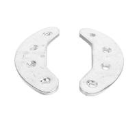INOOMP Lot de 2 Réparation de la plaque de talon de la botte 40 Mm en Acier Inoxydable, Plaques métalliques anti-abrasion, Protège-talons de chaussures, pour usage quotidien