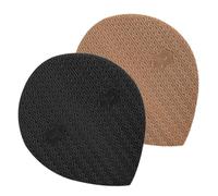 INOOMP Lot de 2 Semelles Antidérapantes pour Chaussures, Protection Talon Grosse Taille, Patchs Autocollants Noirs et Beige, Semelles de Réparation Solide pour Baskets et Chaussures