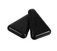 INOOMP Lot de 2 Supports Universels pour Diapason Triangulaires en Silicone Noir, Base Antidérapante Stable, Accessoire Compact pour Protection et Transport des Diapasons