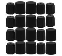 INOOMP Lot de 20 Capuchons de Protection pour obus de Valve de climatisation Automobile - Bouchons de Service Anti-Fuite pour Ports de Charge des systèmes de climatisation Automobile (Basse et Haute