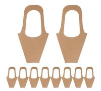 INOOMP Lot de 20 Paquet à Bouquets en Papier Kraft avec Poignées, Format Moyen 8,5 X 23 X 42 Cm, pour Emballage Fleurs Saint-valentin, Mariage et Fête des Mères, Support Aéré