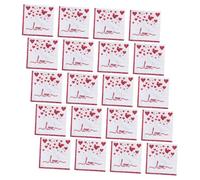INOOMP Lot de 20 Serviettes Jetables en Papier Saint-valentin Motif Cœur, Dimensions Standard, Absorption, pour Mariage, Fête et Décoration de Table Romantique