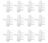 INOOMP Lot de 20 Vanne de Dérivation pour Tube D'oxygène Aquarium, Séparateur d'air 4 Sorties 8 Mm à 4 Mm, Régulateur de Débit d'air Levier Blanc, Accessoires Pompe Air pour Aquarium Eau