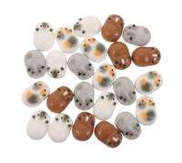 INOOMP Lot de 24 Mini Figurines de cochons d'Inde en résine, Petits Animaux à Cacher, pour décorer Un Jardin féérique Miniature, Une Maison de poupée ou pour des fêtes.