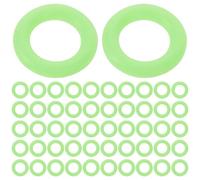 INOOMP Lot de 250 piquets de Tente en Silicone, Joints toriques phosphorescents, Anneaux de Fixation fluorescents pour piquets de Camping, stabilisateurs pour Fixation au Sol