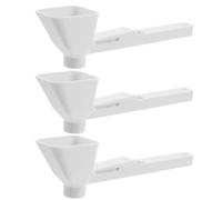 INOOMP Lot de 3 cuillères doseuses en forme d'entonnoir pour café - Cuillère doseuse réutilisable pour poudre de protéines avec trou de suspension - Capacité de 2 cuillères à soupe -
