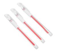 INOOMP Lot de 3 Stylos de Positionnement Étanches pour Sourcils Rouges, Pointe Fine, Crayon Marqueur Peau pour Tatouage Permanent et Microblading, Usage Professionnel en Salon de Beauté
