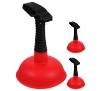 INOOMP Lot de 3 ventouses en caoutchouc robustes, mini ventouse à manche co