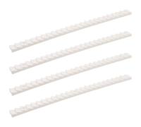 INOOMP Lot de 4 butées de loquet pour fenêtre Pliante, en PVC Blanc. | Limiteur de fenêtre à guillotine, idéal pour chambre ou salle de bain, conception coulissante verticale, bande de