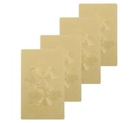 INOOMP Lot de 4 Cartes Feng Shui Tai Sui dorées, amulette du général Li Cheng, année du Cheval 2026, pour éliminer Le Mal, Apporter Chance et, décoration de Portefeuille, Carte de Bon augure du