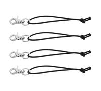 INOOMP Lot de 4 Sangles de Fixation en Nylon avec Surface Antidérapante et Alliage Flexible pour Snowboard et Chaussures de Snowboard, pour Voyage et Rangement