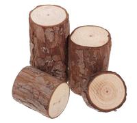 INOOMP Lot de 4 Souches en Bois pour Cage à Hamster, Décoration Rustique et Créative Offrant Un Confortable pour Petits Animaux