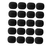 INOOMP Lot De 40 Housses En Éponge Pour Microphone, Coupe-vent Bruit, Taille 30x22x8 Mm, Couleur Noire, Accessoires Professionnels Pour Scène, Enregistrement, Karaoké Et Bureau
