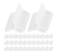 INOOMP Lot de 400 Clips de Greffage en Plastique Blanc pour Tomates et Plantes Grimpantes, Réutilisables et Faciles à Appliquer, pour Greffage en Serrage et Jardin