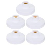 INOOMP Lot de 5 douilles E27, culot rond en plastique.