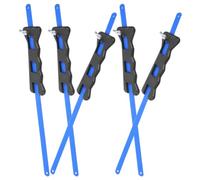 INOOMP Lot de 5 mini scies à métaux pour la découpe du métal dans les | Petite scie à main pour coupes légères sur tiges métalliques, PVC, plastique, tubes, boulons, boîtes à outils et