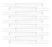 INOOMP Lot de 5 Paires de Pinces Porte-pages en Acrylique Transparent pour Partitions de Musique, Clips Pratiques pour Fixer les Feuilles Lors du Jeu D'instruments