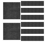 INOOMP Lot de 50 serviettes de cocktail noires jetables - Serviettes de table - Essuie-mains en papier - de table pour mariage, réception, banquet 25 x 25 cm