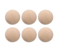 INOOMP Lot de 6 Boules de Croquet de Remplacement Non de 5,5 cm, Boules en Bois pour Loisirs créatifs, Jeux de pelouse, activités en Plein air, Accessoires