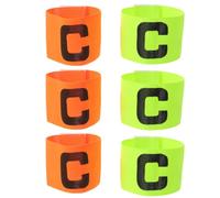 INOOMP Lot de 6 brassards de Capitaine - Brassards de Capitaine d'équipe de Football - Bandes élastiques Anti-Chute pour Jeunes Joueurs, idéales pour Les matchs Scolaires et Les entraînements