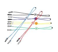 INOOMP Lot de 6 Cordons Ajustables pour Masques D'garçon et Filles, Lanières Tour de Cou Colorées Clips Maintien, Protège du Vent et Maintien Chapeau, pour École et Activités en Plein