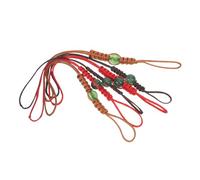 INOOMP Lot de 6 Cordons pour Couvercle de Théière en Fonte et Porcelaine, Perles Décoratives, Accessoires pour Thé Kung Fu, Sangle de Théière Résistante et Chaînette de Fixation