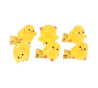 INOOMP Lot de 6 Pinces à Cheveux à Frange Rideau Forme Poussin Jaune, Clips Kawaii en Plastique Doux, Accessoires Cheveux pour Filles et Femmes, pour Quotidien, Fêtes et Voyages