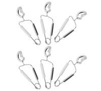 INOOMP Lot de 6 Pinces à Escargots en Acier Inoxydable à Ressort, Ergonomiques et Solide, Pinces de Chef Polyvalentes Cuisine et Service en Restauration