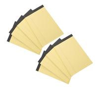 INOOMP Lot de 8 Blocs-notes de Poche Jaunes en Papier 50 Feuilles Chacun, Design Simple et Micro-perforé, pour Planification Quotidienne et Prise de Notes en Diverses Occasions
