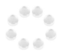INOOMP Lot de 8 Tampons de Manucure Transparents en Silicone 2,8 Cm pour Nail Art Diy, Outils de Transfert D’ongles et Accessoires de Salon, Compatibles Manucure Professionnelle