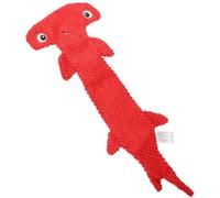 INOOMP Mâcher pour Chien en Peluche Rouge, Interactif Adorable pour Chiots, Nettoie Les Dents et Réduit Le Comportement Destructeur Lors du Jeu