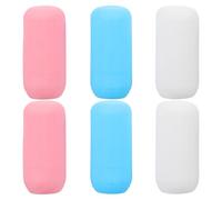 INOOMP Manchons Élastiques Pack de 6 Anti-fuite en Silicone Extensibles et Résistants Housses pour Contenants de Voyage pour Flacons de Lotion et Shampoing de Voyage