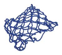 INOOMP Mangeoire à Foin pour Lapin et Cochon d'Inde en Filet Bleu Fenêtre Transparente, Tissu Polyester Résistant et Design Suspendu Facile à Installer