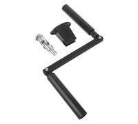 INOOMP Manivelle de Fenêtre Outil Manuel Ergonomique en Aluminium Noir pour Volets Roulants et Fenêtres à Auvent, Adapté aux Balcons et Patios